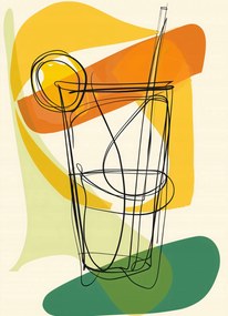 Poszter 20,5x28,4cm Művészi koktél