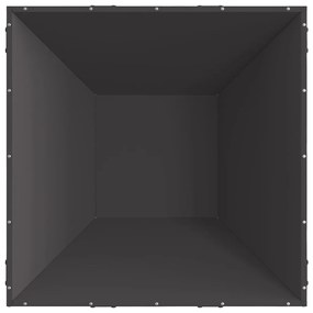 Négyzetes Tűzhely Fekete 80x80x40 cm Acél
