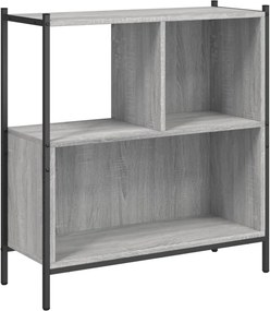 vidaXL szürke sonoma színű szerelt fa könyvespolc 72 x 28 x 77,5 cm