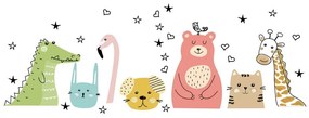 Animals Messengers of Love gyerek falmatrica, 90 x 60 cm - Ambiance