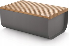 Alessi Mattina Acél Kenyértartó Deszkával Sötétszürke