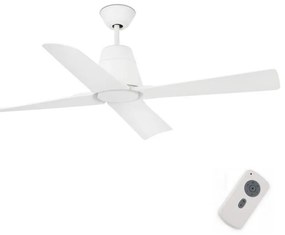 FARO 33480 - Mennyezeti ventilátor TYPHOON IP44 fehér á. 130 cm fehér + távirányító