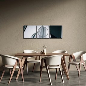 Kép - Felhőkarcoló (órával) (90x30 cm)