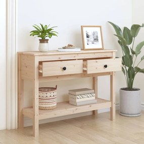tömör fenyőfa tálalóasztal 100 x 35 x 75 cm
