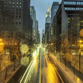 Poszter 50x50cm Chrysler Building New York 4, Assaf Frank