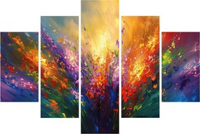 Kép - A virágok absztrakciója (150x105 cm)