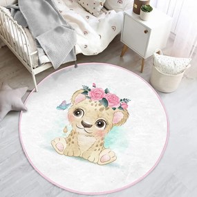Fehér gyerek szőnyeg ø 120 cm Comfort – Mila Home