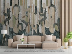 Gario Fotótapéta Növényi absztrakció földszínekben Anyag: Vlies, Méret: 150 x 105 cm