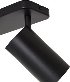Modern mennyezeti lámpa fekete 3-lámpás GU10 70mm - Jeana Luxe