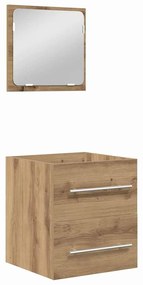 Fürdőszoba bútor szett 2 pcs Musta tammi 41 x 38.5 x 48 cm