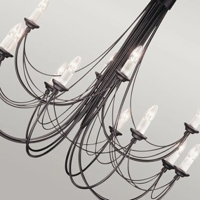 Elstead Lighting CARISBROOKE CB12-BLACK Csillár 12x60W/E14