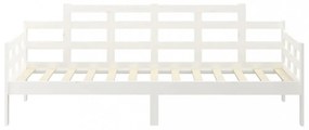 fehér tömör fenyőfa kanapéágy 80x200 cm