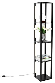 Design állólámpa fekete, beépített LED-del, 3 fokozatban dimmelhető - Tianna