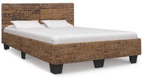 természetes rattan ágykeret 140 x 200 cm