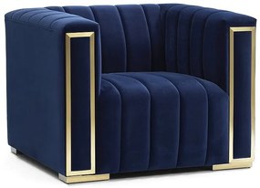 LAISA kárpitozott fotel - kék
