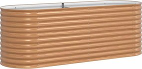 vidaXL Emelt Ágy Barna 240 x 80 x 81 cm Acél