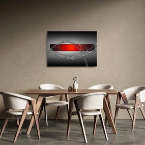 Absztrakt kép (üvegen) (70x50 cm)