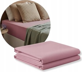 Lepedő 200x120 Piszkos Rózsaszín Jersey gumis 120x200 Matrac Lengyel