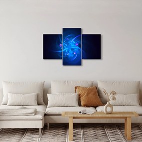 Modern kép kék absztrakció (90x60 cm)