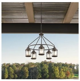 Elstead KL-ASHLANDBAY-5P - Kültéri csillár ASHLAND 5xE27/60W/230V IP44