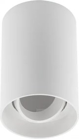 Lámpa Mennyezeti lámpatest RESTO, PC, φ80x125mm, IP20, max 20W, kör, fehér