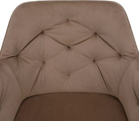 Fotel, világosbarna/fekete, VERIO