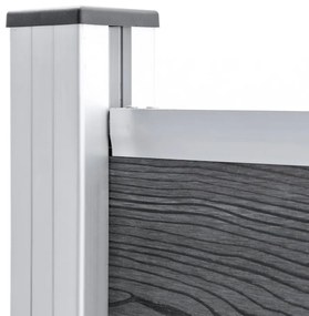 vidaXL szürke WPC kerítéspanel 180 x 146 cm