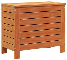 viaszbarna tömör fenyőfa kerti lábzsámoly 62 x 31,5 x 52 cm