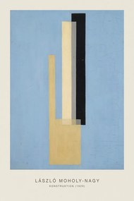 Reprodukció Konstruktion (Original Bauhaus in Pale Blue, 1920) - Laszlo / László Maholy-Nagy