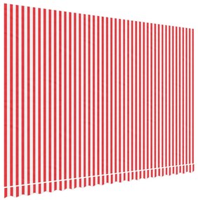 piros és fehér csíkos pótszövet napellenzőhöz 4,5x3 m