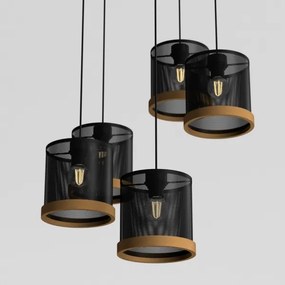 Csillár zsinóron BERIL 5xE27/60W/230V