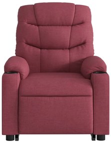 vidaXL bordó szövet dönthető masszázs- és állófotel