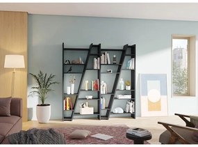Delta matt fekete könyvespolc - TemaHome