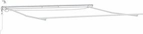 vidaXL Napernyő keret LED -es lámpákkal Fehér 450 × 350 cm Alumínium