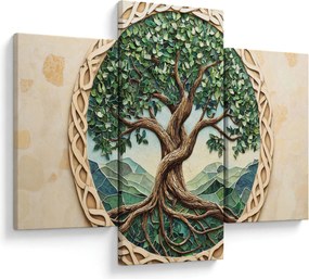 Kép – Fonott életfa (90x60 cm)