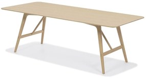 Asztal Springfield B103Tölgy, 75x80x140cm, Természetes fa furnér, Fa
