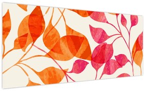 Kép - Narancssárga levelek (120x50 cm)