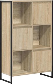 vidaXL Könyvespolc Sonoma 68 x 30 x 108.5 cm Faanyag