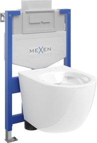 Mexen Fenix XS-U, rejtett modul és fali WC Lena, fehér, 6853322XX00