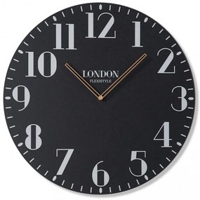 Retro falióra fekete színben LONDON RETRO 50cm