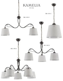 Jupiter 1361 - KM 3 V - Csillár láncon KAMELIA 3xE27/60W/230V