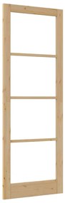 Belső Ajtó Üveggel ORKDAL Barna 83 x 232 cm