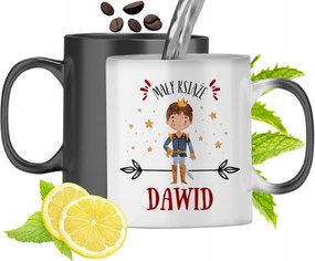 Dávidnak Varázslatos Bögre Gyerek Fiú Ajándék Nyomtatott Fotóval