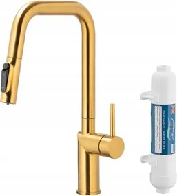 Kfa Konyhai Csaptelep, Vízszűrés Duero Pure Style, Brushed Gold