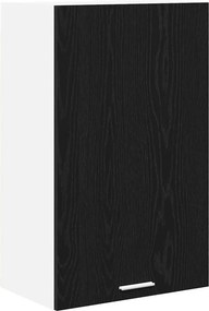 vidaXL Függő szekrény Fekete tölgy és fehér 50 x 31 x 80 cm Faanyag
