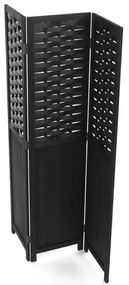 Fekete Tömörfa Paraván. EF-L145 BK