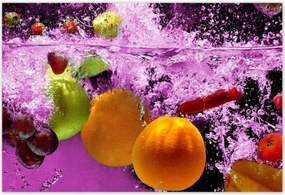 Poszterek 185x125 Gyümölcsök esnek a vízbe