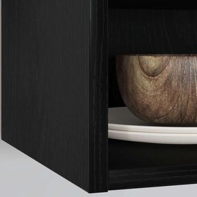 Függő szekrény Riga Musta tammi 30 x 29,5 x 60 cm Faanyag