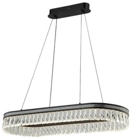 LED fényerőszabályozható kristálycsillár kábelen függő THALIA LED/50W/230V 3000-6000K + távirányító