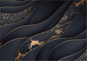 Dekoratív fotótapéta Falra Könnyű összeszerelés Elegáns hullámok 208x146 Ragasztó